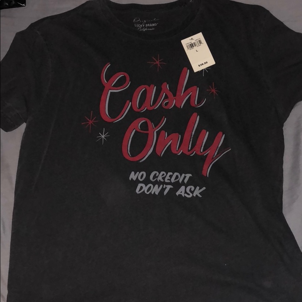 Lucky Brand graphic t Cash Only mens L